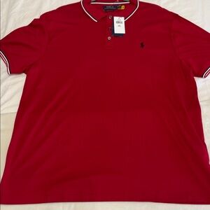 NWT Polo by Ralph Lauren Men's Vibrant Red Polo Shirt